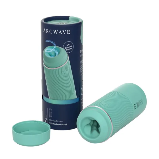 Arcwave Pow Silicone Dual-Entrance Suction Control Male Masturbator Mint