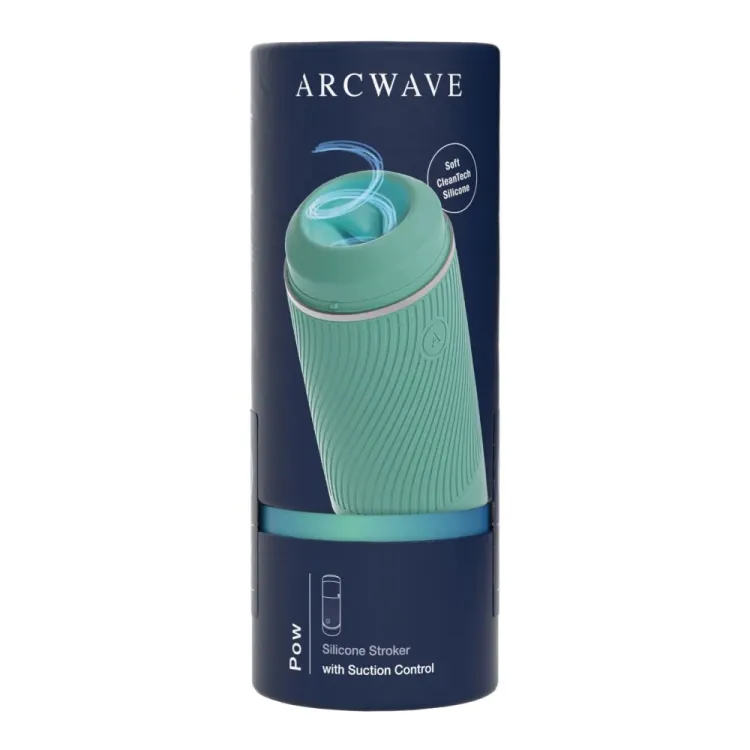 Arcwave Pow Silicone Stroker with Suction Control Mint Arcwave Pow Silicone Stroker with Suction Control Mint