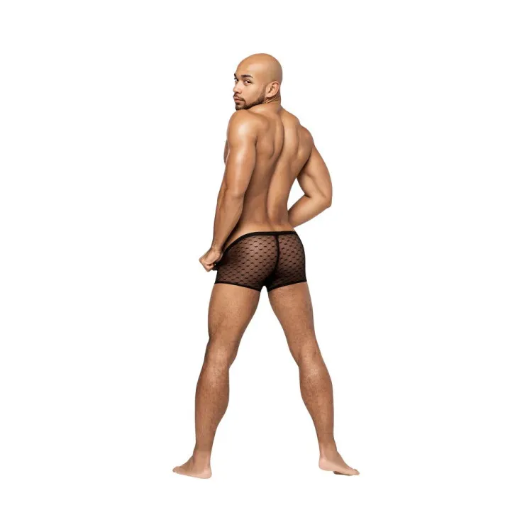 Male Power Heart Breaker Mini Boxer Short Black (84615) | SlipDix.com