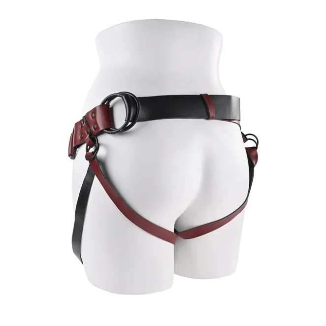 Sportsheets Saffron Monte Adjustable Strap-On Harness Red