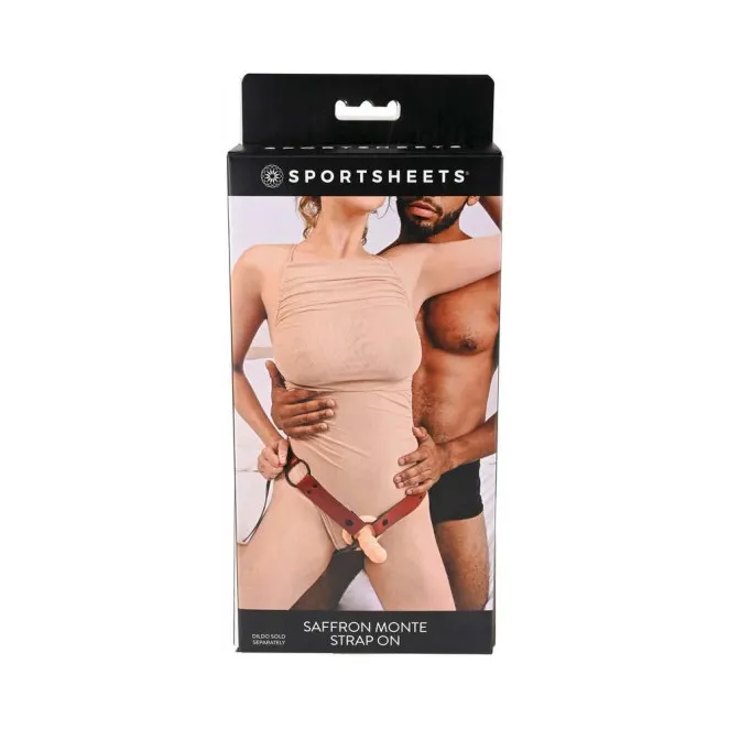 Sportsheets Saffron Monte Adjustable Strap-On Harness Red