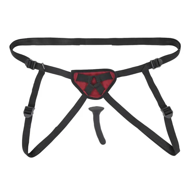 Silicone Pegging Kit with Adjustable Strap-On Harness & 5 in. Dildo