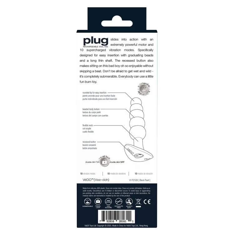 VeDO Plug Anal Vibe in Black VeDO Plug Anal Vibe in Black