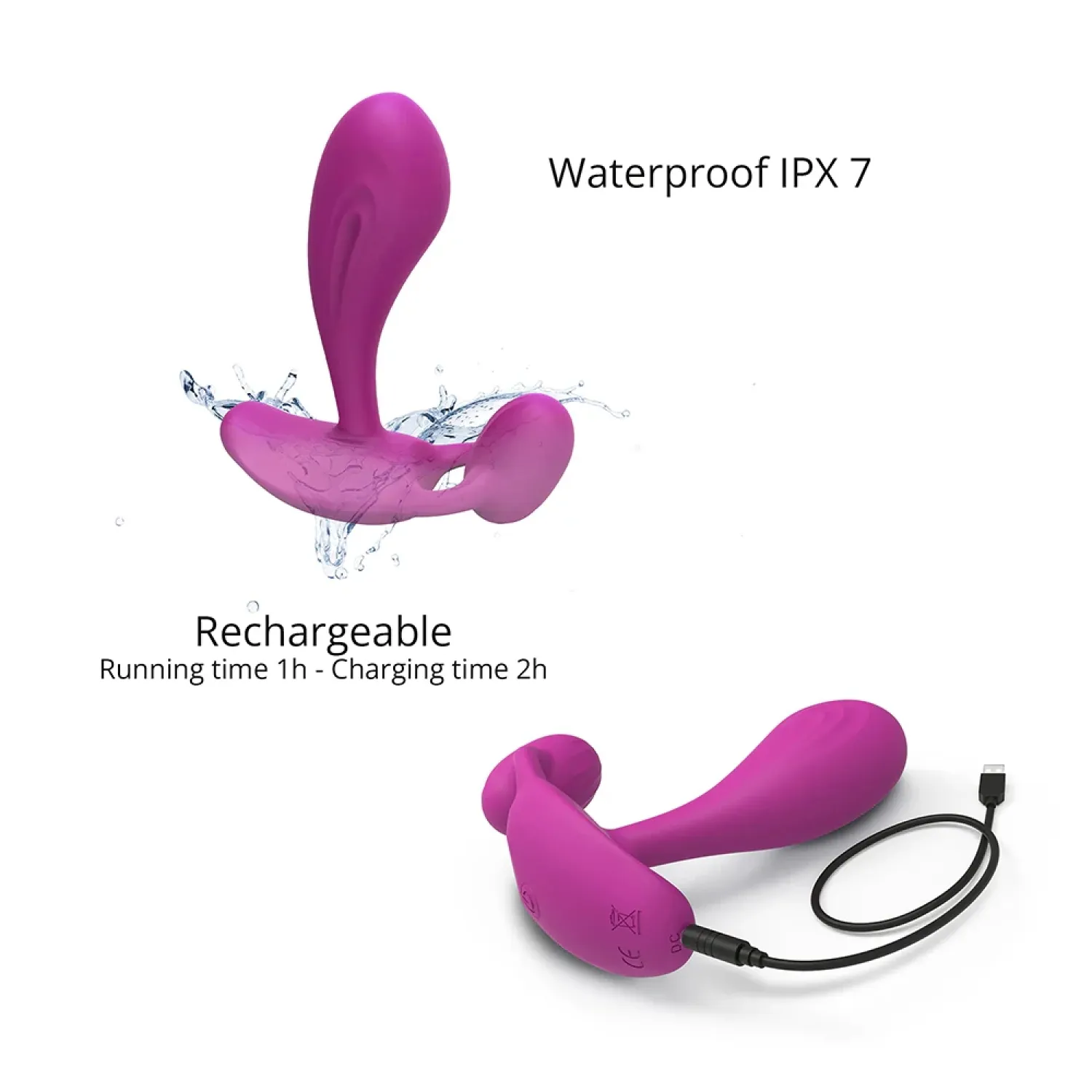 Witty Remote-Controlled P-Spot & G-Spot Dual Stim Vibrator