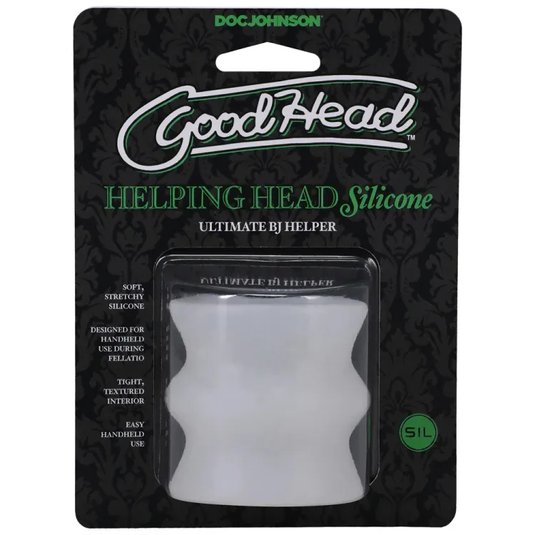 GoodHead Helping Head Silicone Ultimate BJ Helper Frost GoodHead Helping Head Silicone Ultimate BJ Helper Frost