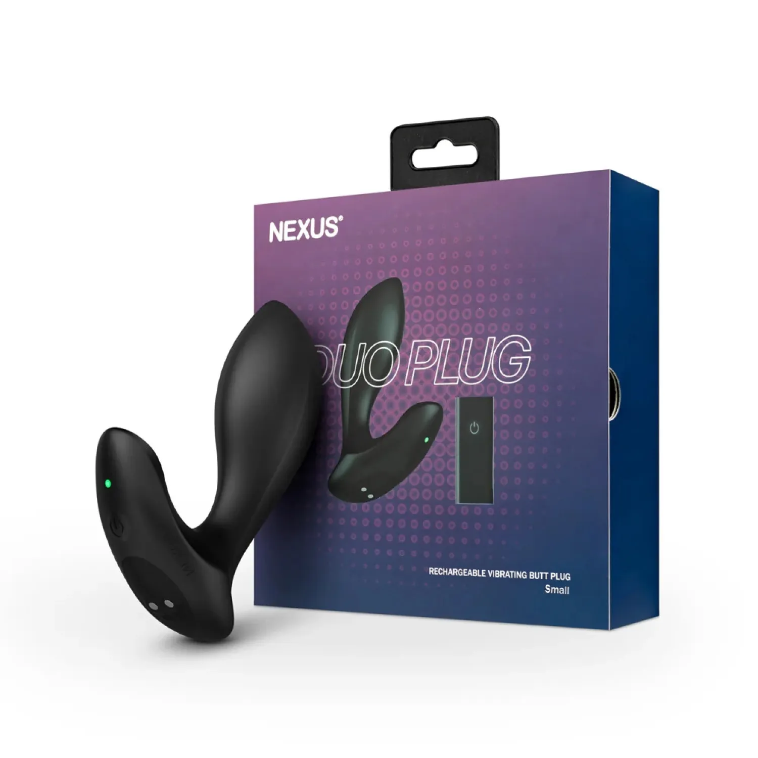 Anal Duo Plug Remote-Controlled Vibrating Butt Plug