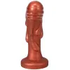 7 Inch Magma Textured Fantasy Silicone Dildo – Copper