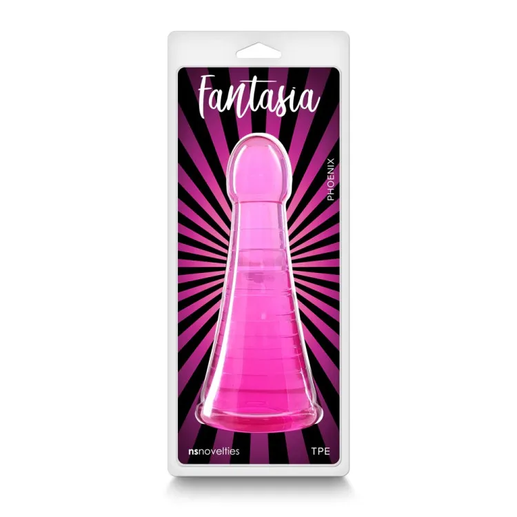7.5 in. "Phoenix" Non-Realistic Jelly Dildo Pink 7.5 in. "Phoenix" Non-Realistic Jelly Dildo Pink