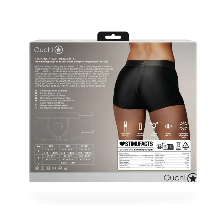 Vibrating Strap-on Boxer Black Vibrating Strap-on Boxer Black