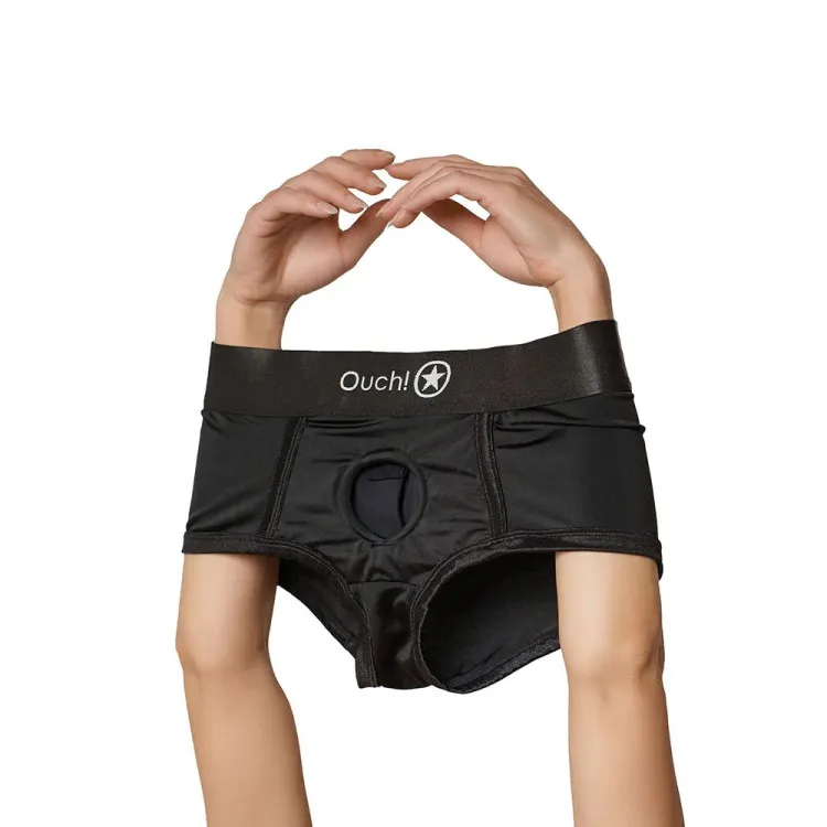 Vibrating Strap-on Boxer Black Vibrating Strap-on Boxer Black