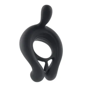 Playboy Triple Play Remote-Controlled Vibrating Cock Ring with Clit Stimulator
