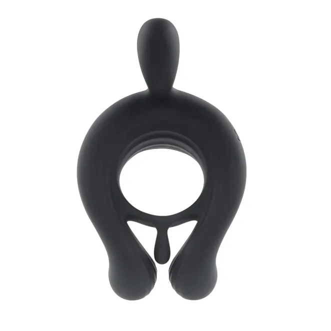 Playboy Triple Play Remote-Controlled Vibrating Cock Ring with Clit Stimulator