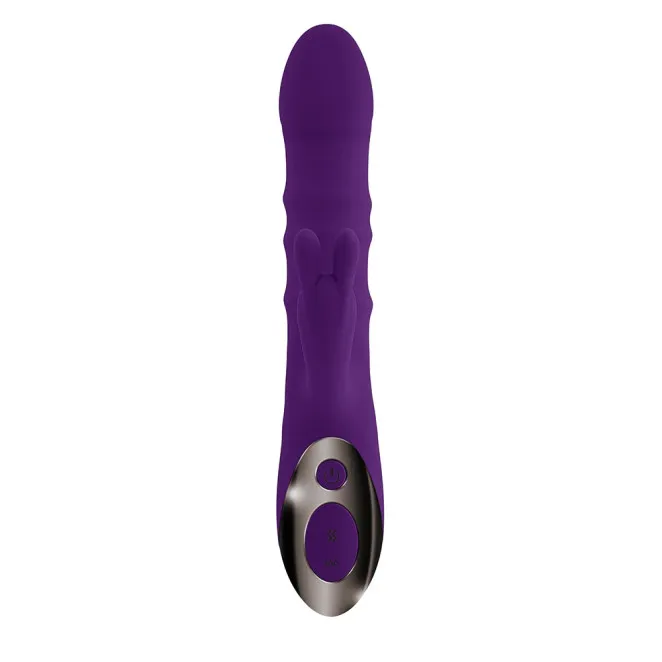 Playboy Hop To It Thrusting Silicone Dual Stimulation Vibrator