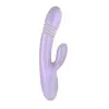 Playboy Bumping Bunny Thrusting Warming Silicone Dual Stim Vibrator Opal