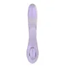 Playboy Bumping Bunny Thrusting Warming Silicone Dual Stim Vibrator Opal