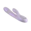 Playboy Bumping Bunny Thrusting Warming Silicone Dual Stim Vibrator Opal