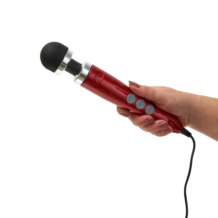 Doxy Die Cast 3 Compact Wand Massager Candy Red Doxy Die Cast 3 Compact Wand Massager Candy Red