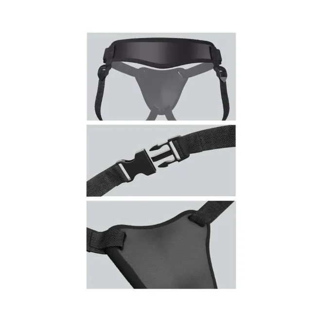Body Dock Elite Silicone Strap-On Harness Black