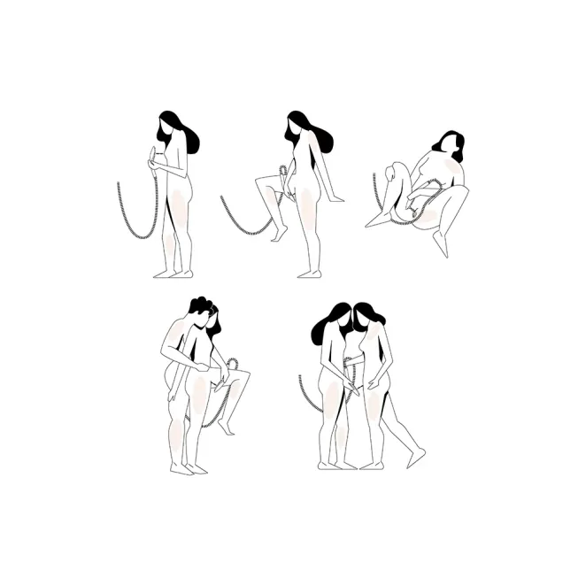 Womanizer X hansgrohe Wave Clitoral Stimulation Shower Head Chrome