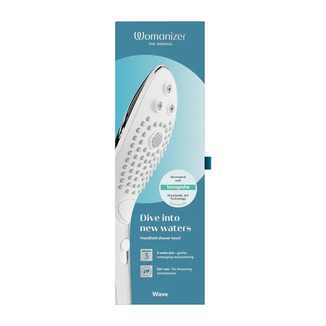 Womanizer X hansgrohe Wave Clitoral Stimulation Shower Head Chrome