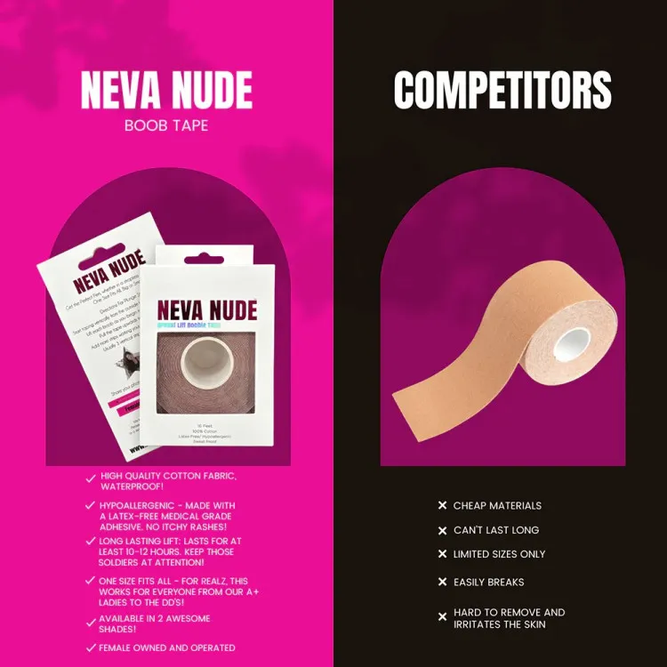 Neva Nude Boob Tape 16 ft. Honey (86358) by Neva Nude LLC | Pasties | SlipDix.com Neva Nude Boob Tape 16 ft. Honey (86358) | SlipDix.com