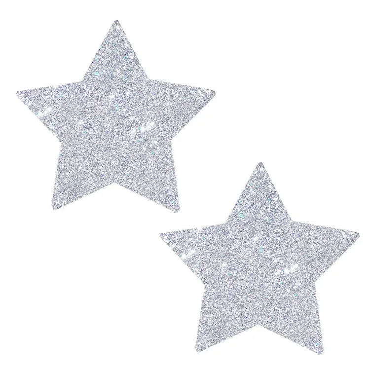 Neva Nude Pasty Starry Nights Silver Glitter (86360) by Neva Nude LLC | Pasties | SlipDix.com Neva Nude Pasty Starry Nights Silver Glitter (86360) | SlipDix.com