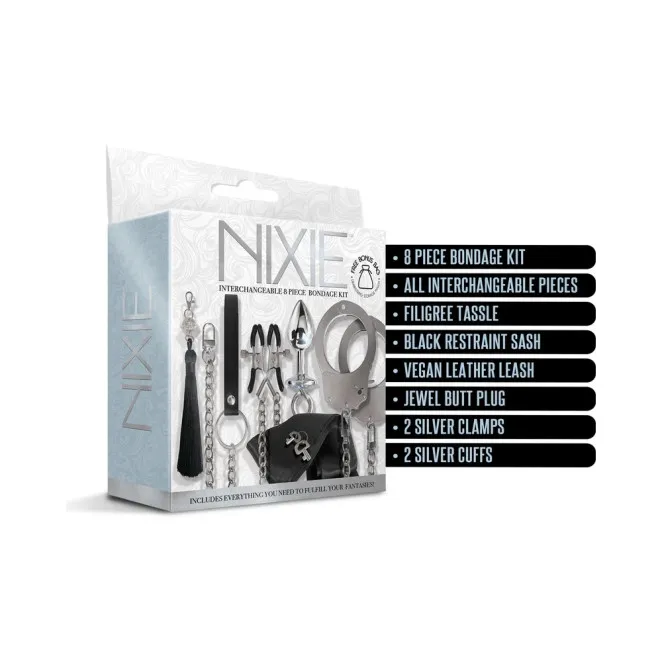 Nixie Metal Bondage 8-Pc Kit Silver