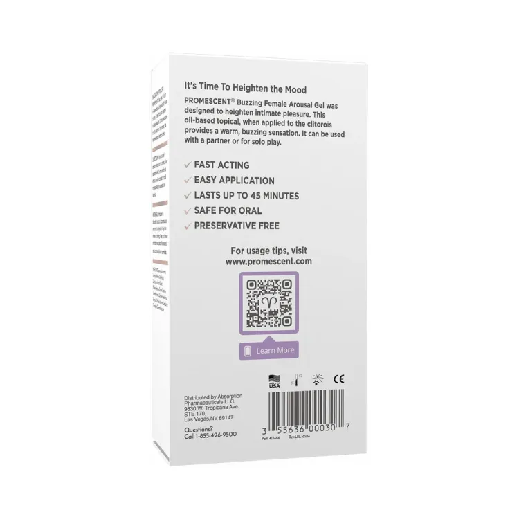 Promescent Female Arousal Buzzing Gel 0.5 oz.