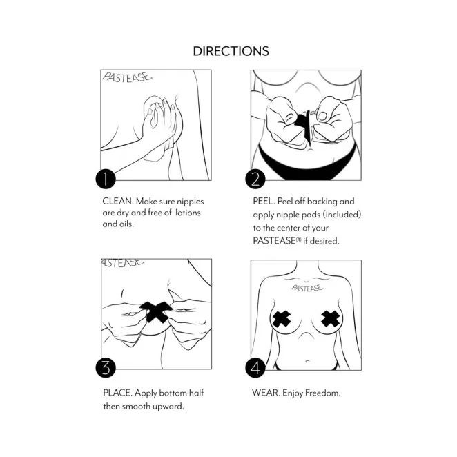 Pastease Glitter Fuck You Middle Finger Pasties (86927) | SlipDix.com