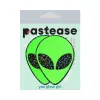 Pastease Glow-in-the-Dark Glitter Alien Pasties Green (86943) | SlipDix.com