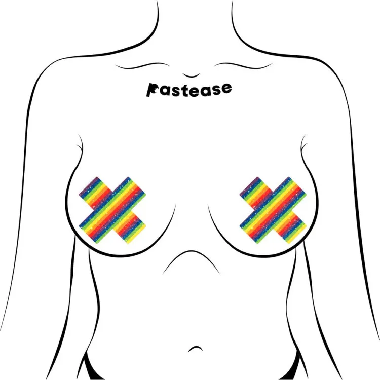 Pastease Glitter Pride Crosses Rainbow (86971) | SlipDix.com