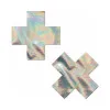 Pastease Holographic Crosses Pasties Silver (86972) by Pastease | Pasties | SlipDix.com Pastease Holographic Crosses Pasties Silver (86972) | SlipDix.com