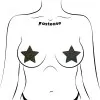 Pastease Glitter Star Pasties Black (86980) | SlipDix.com