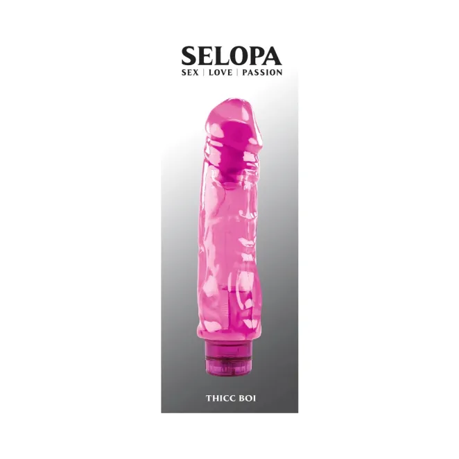 8 Inch Thicc Boi Girthy Realistic Dildo Vibrator Pink