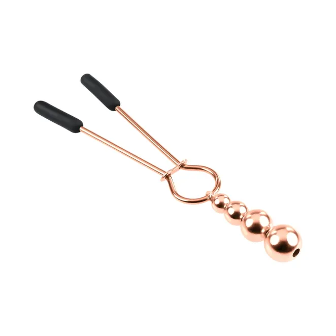 Selopa Beaded Nipple Clamps in Rose Gold