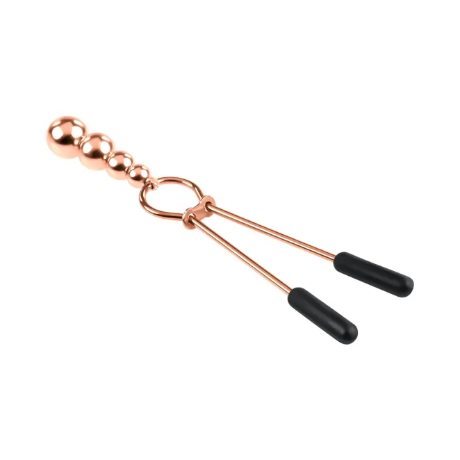 Selopa Beaded Nipple Clamps in Rose Gold