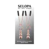 Selopa Beaded Nipple Clamps in Rose Gold Selopa Beaded Nipple Clamps in Rose Gold