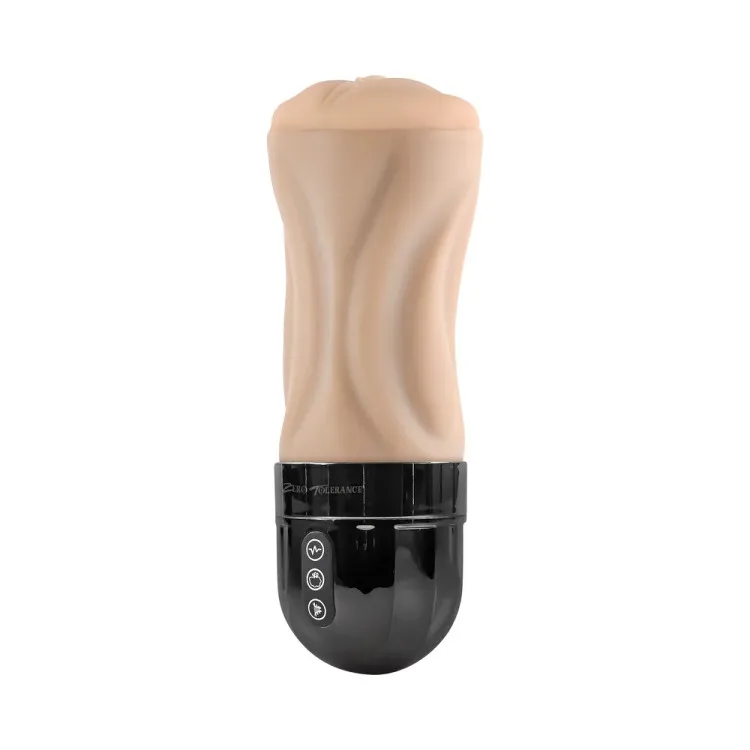 Tight Lipped Vibrating & Suction Vagina Stroker Light Tight Lipped Vibrating & Suction Vagina Stroker Light