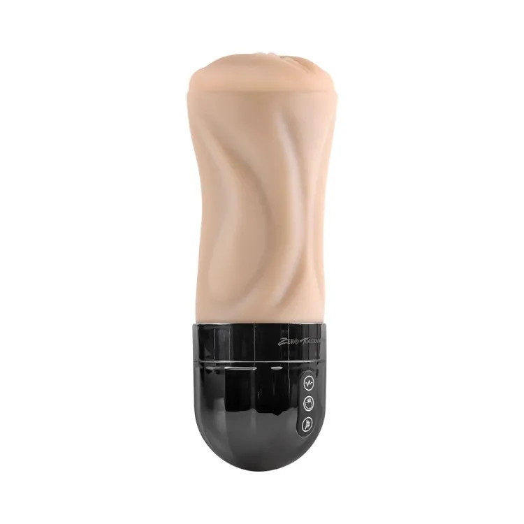 Tight Lipped Vibrating & Suction Vagina Stroker Light Tight Lipped Vibrating & Suction Vagina Stroker Light