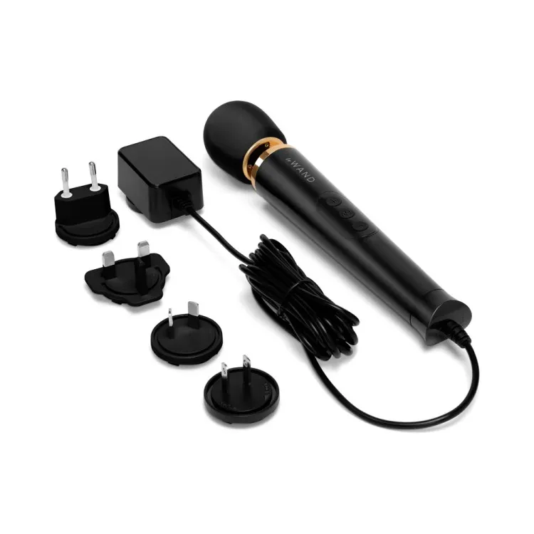 Le Wand Powerful Petite Plug-In Vibrating Massager Black Le Wand Powerful Petite Plug-In Vibrating Massager Black