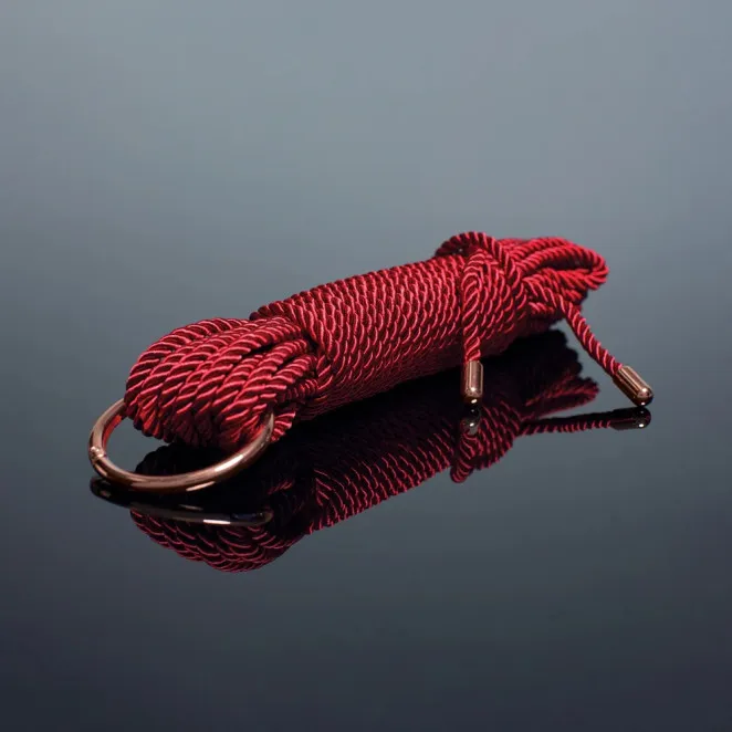 Coquette Pleasure Collection Silky Rope 32 ft. Red