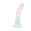 6 in. Dildolls Galactica Glitter Dildo Pink/Green 6 in. Dildolls Galactica Glitter Dildo Pink/Green