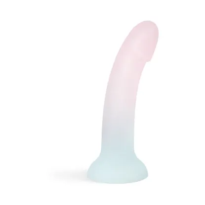 6 in. Dildolls Galactica Glitter Dildo Pink/Green
