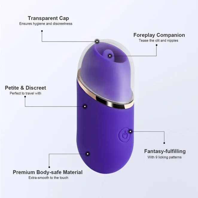 Abby Mini Clit Licking Tongue Vibrator