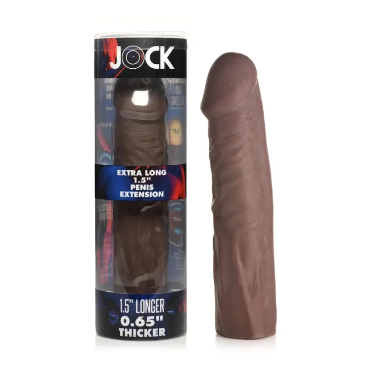 Jock Extra Long Penis Extension Sleeve 1.5 in. Dark Jock Extra Long Penis Extension Sleeve 1.5 in. Dark