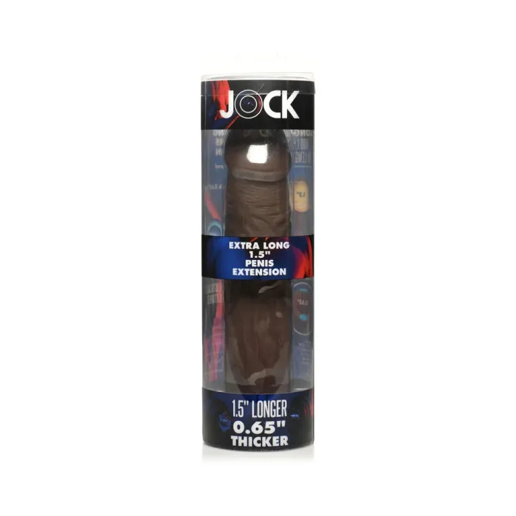 Jock Extra Long Penis Extension Sleeve 1.5 in. Dark Jock Extra Long Penis Extension Sleeve 1.5 in. Dark