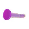 8 in. Bendable Glow-in-the-Dark Silicone Dildo Purple Confetti 8 in. Bendable Glow-in-the-Dark Silicone Dildo Purple Confetti