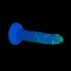 8 in. Bendable Glow-in-the-Dark Silicone Dildo Purple Confetti 8 in. Bendable Glow-in-the-Dark Silicone Dildo Purple Confetti