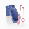 Biird Yonii 2-Piece Rose Quartz Eggs Set Biird Yonii 2-Piece Rose Quartz Eggs Set