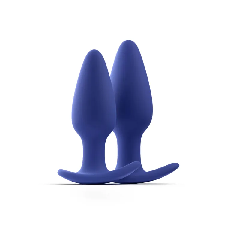 Biird Regii 2-Piece Anal Plug Set Blue Biird Regii 2-Piece Anal Plug Set Blue